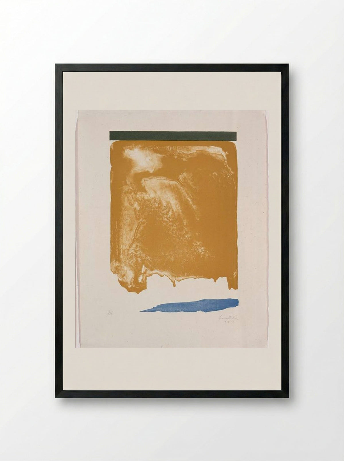 Persian Garden - Helen Frankenthaler - Framed Print Black