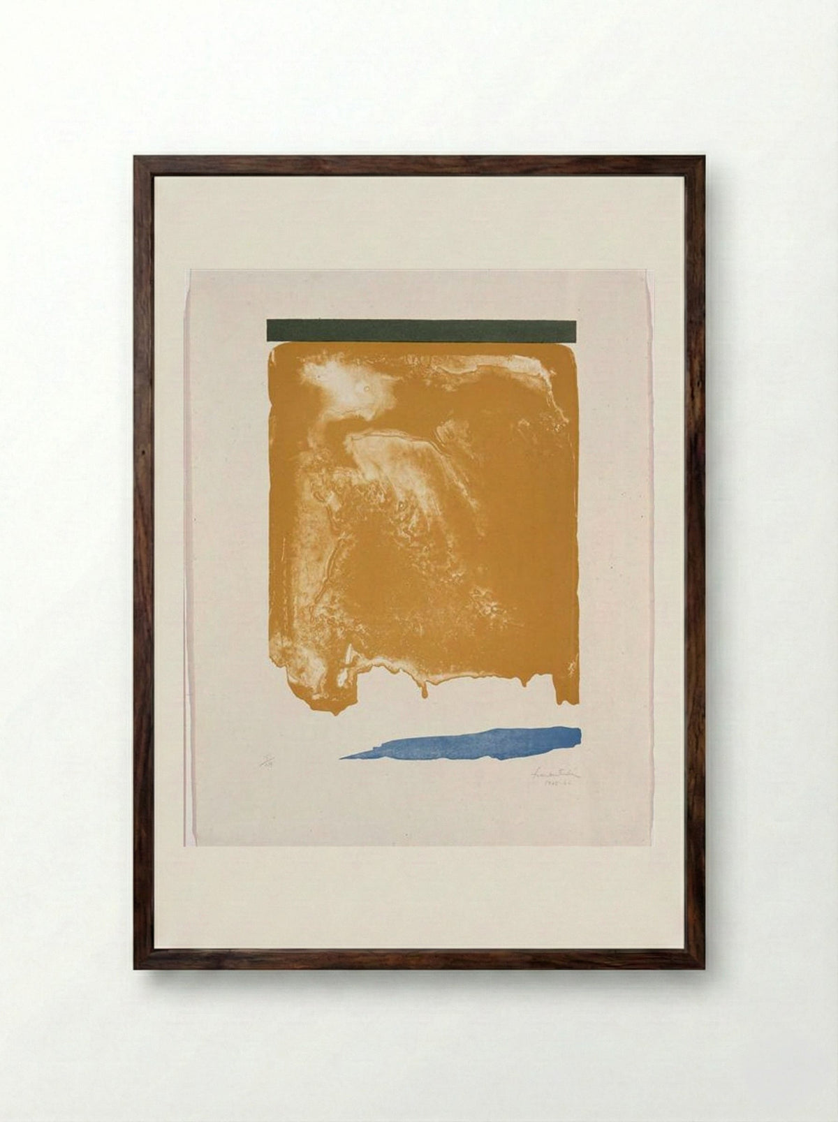 Persian Garden - Helen Frankenthaler - Framed Print Dark Wood