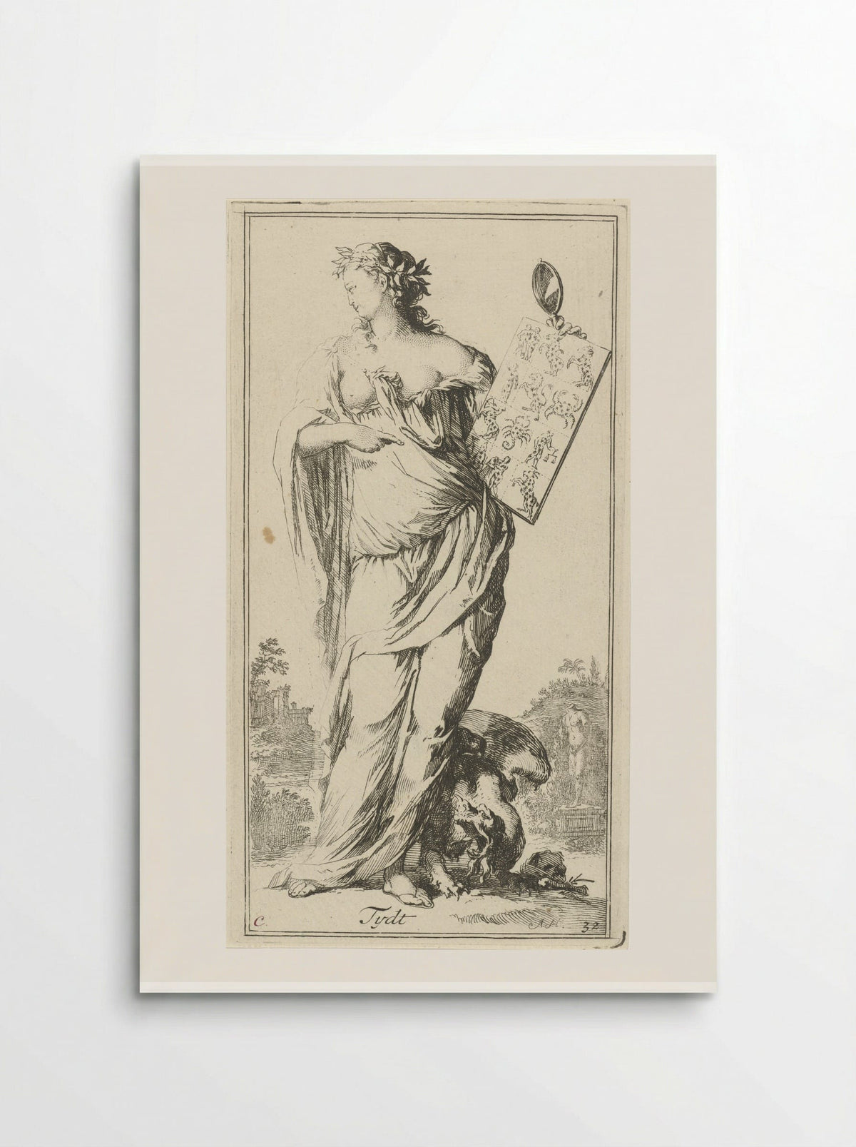 Personificatie van Tijd - Leonard Schenk - Poster