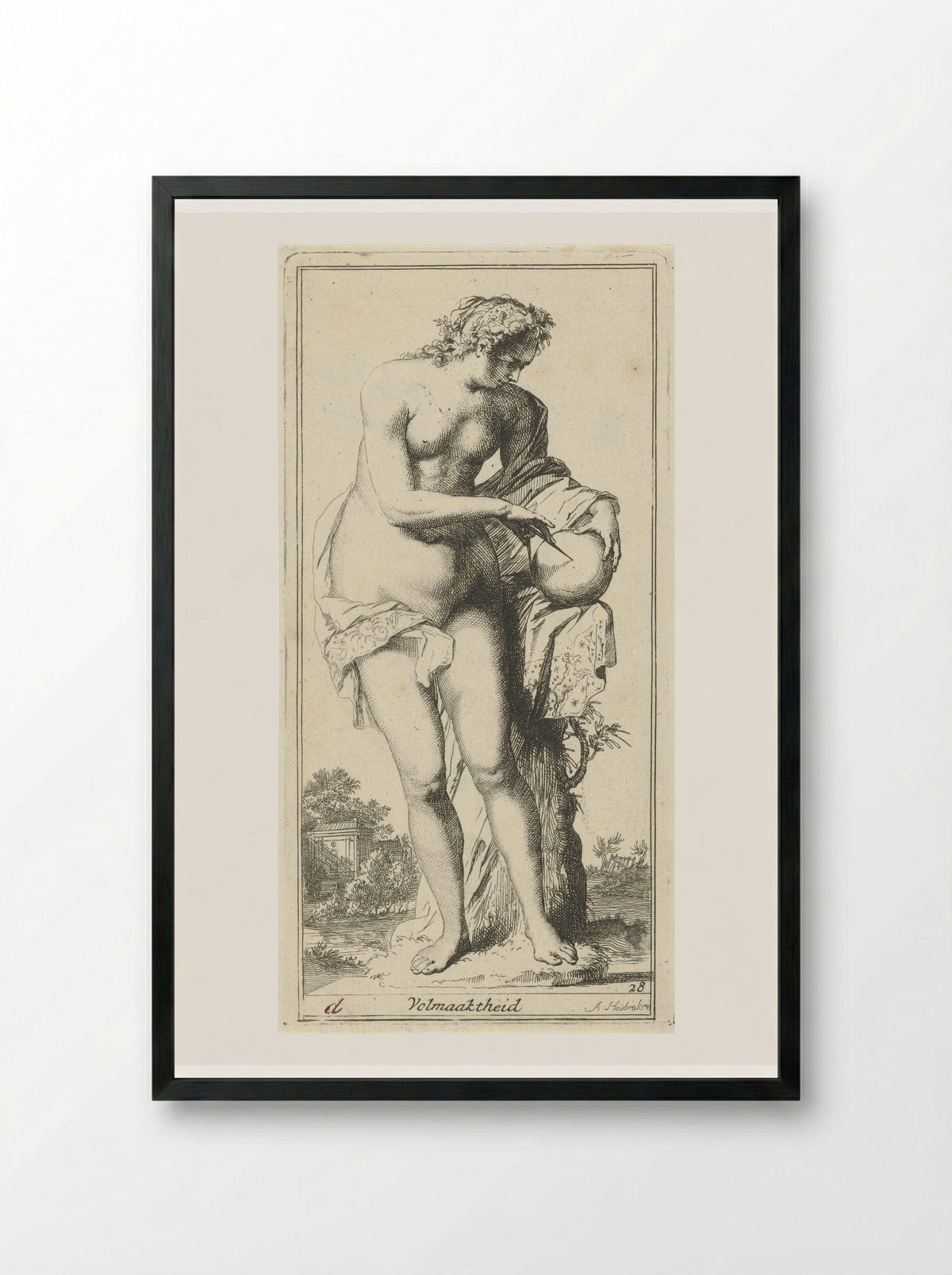 Personificatie van de volmaaktheid - Leonard Schenk - Framed Print Black