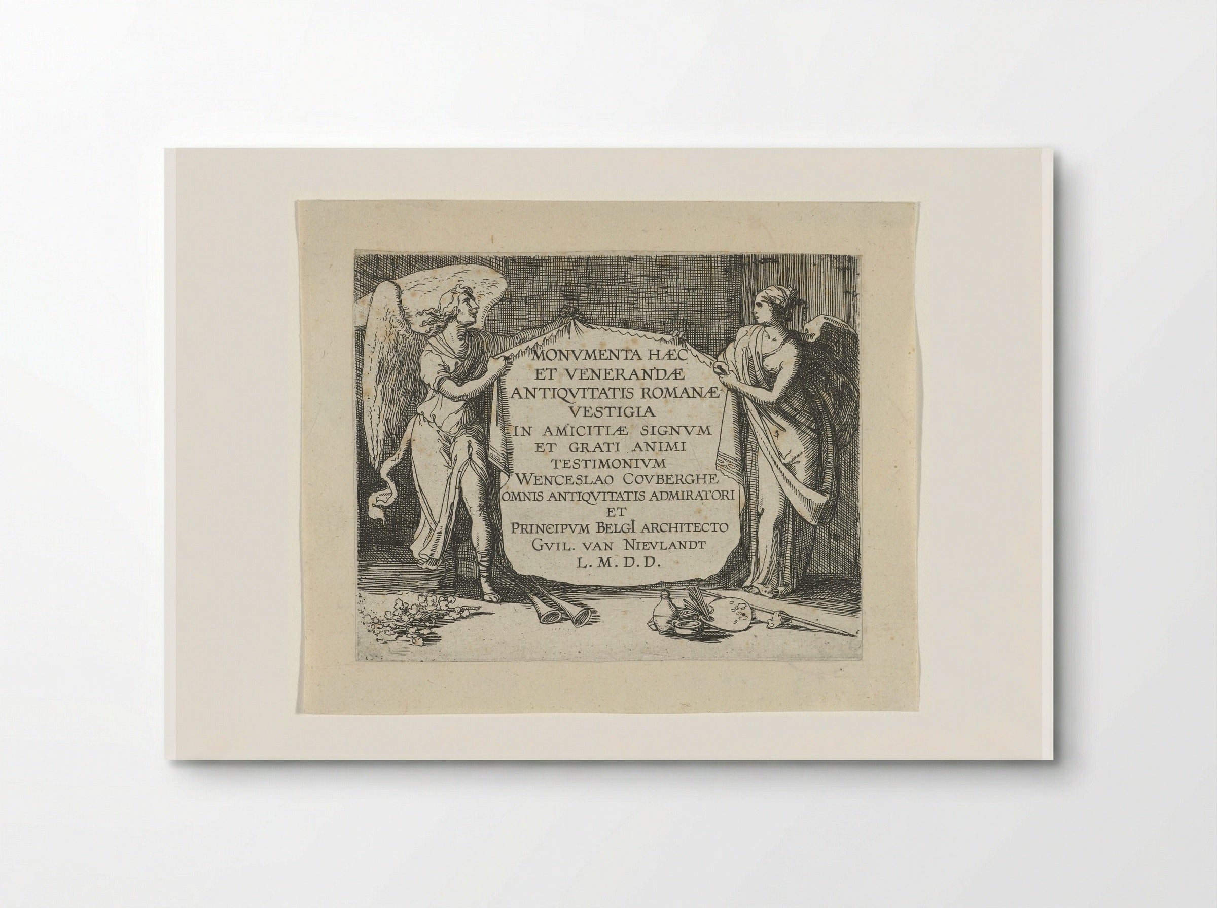 Personificaties van Faam en Kunst - Guilliam van Nieulandt (II) - Poster