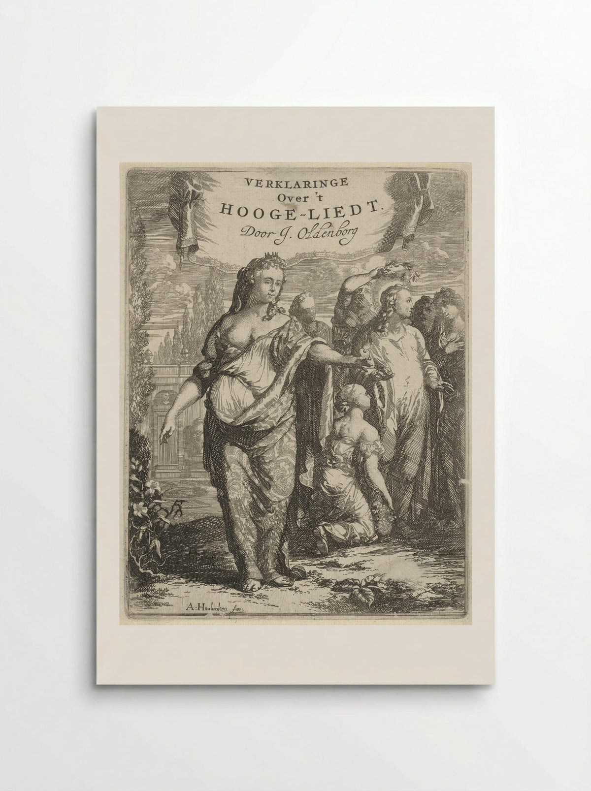 Personified Love and the Crowned Christ - Arnold Houbraken - Poster