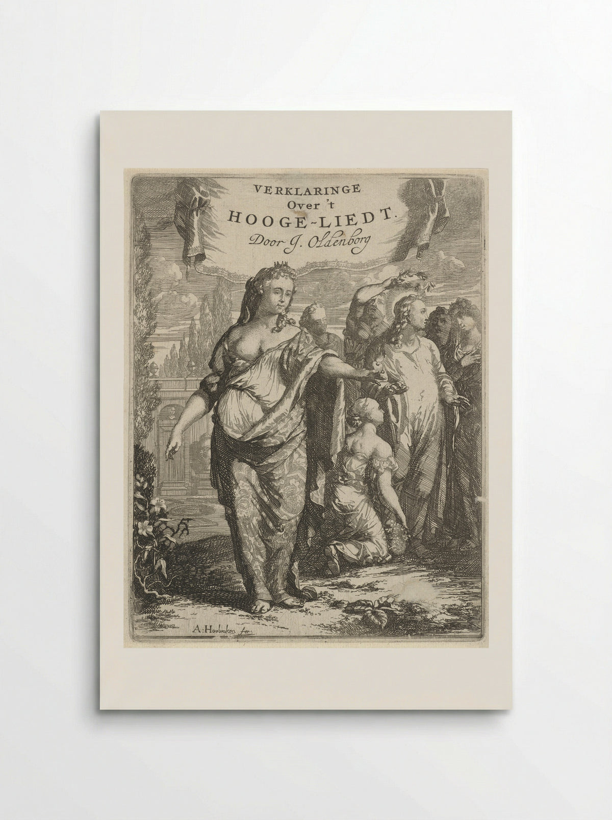 Personified Love and the Crowned Christ - Arnold Houbraken - Poster