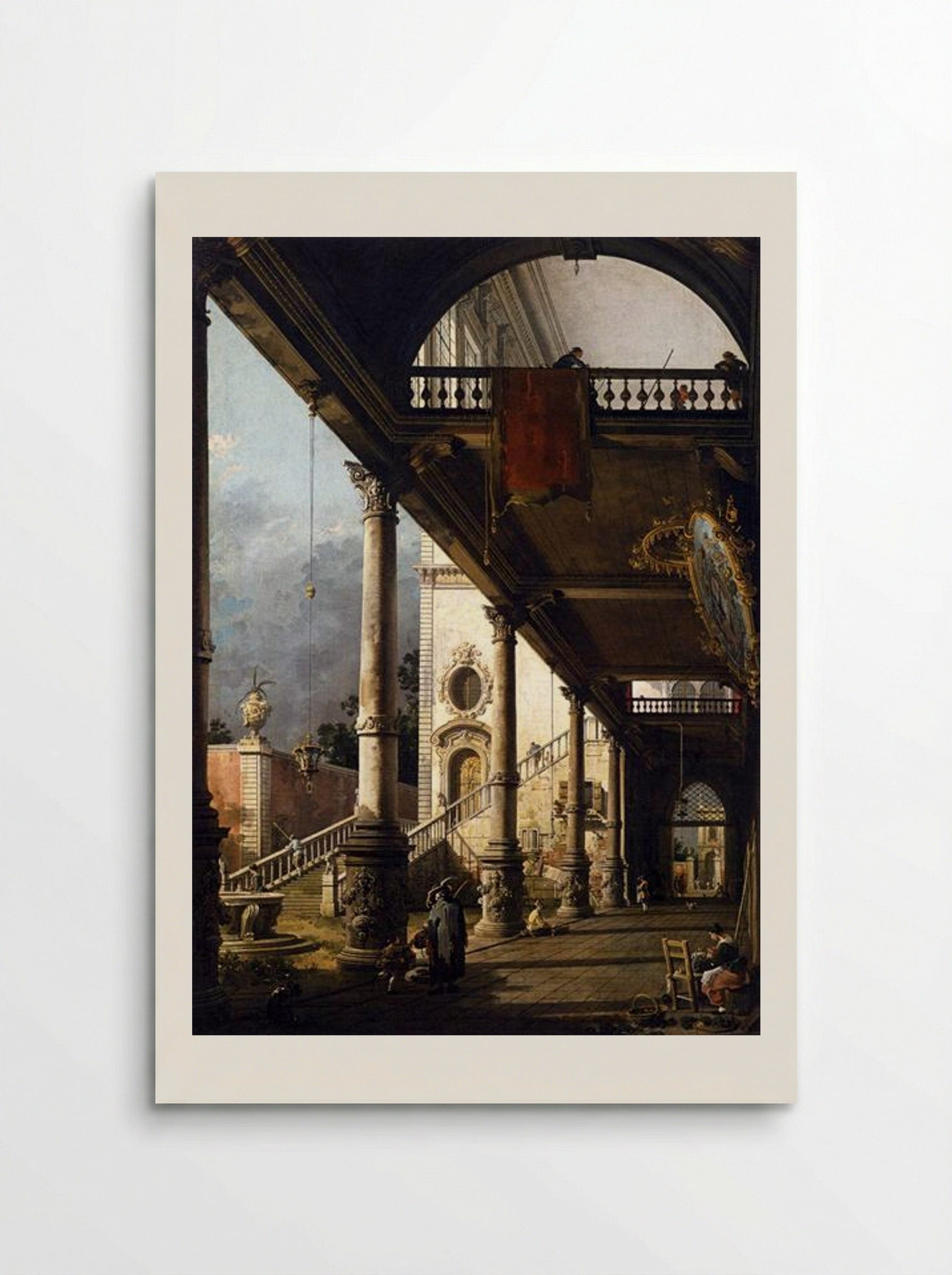 Perspective with a Portico - Canaletto - Poster