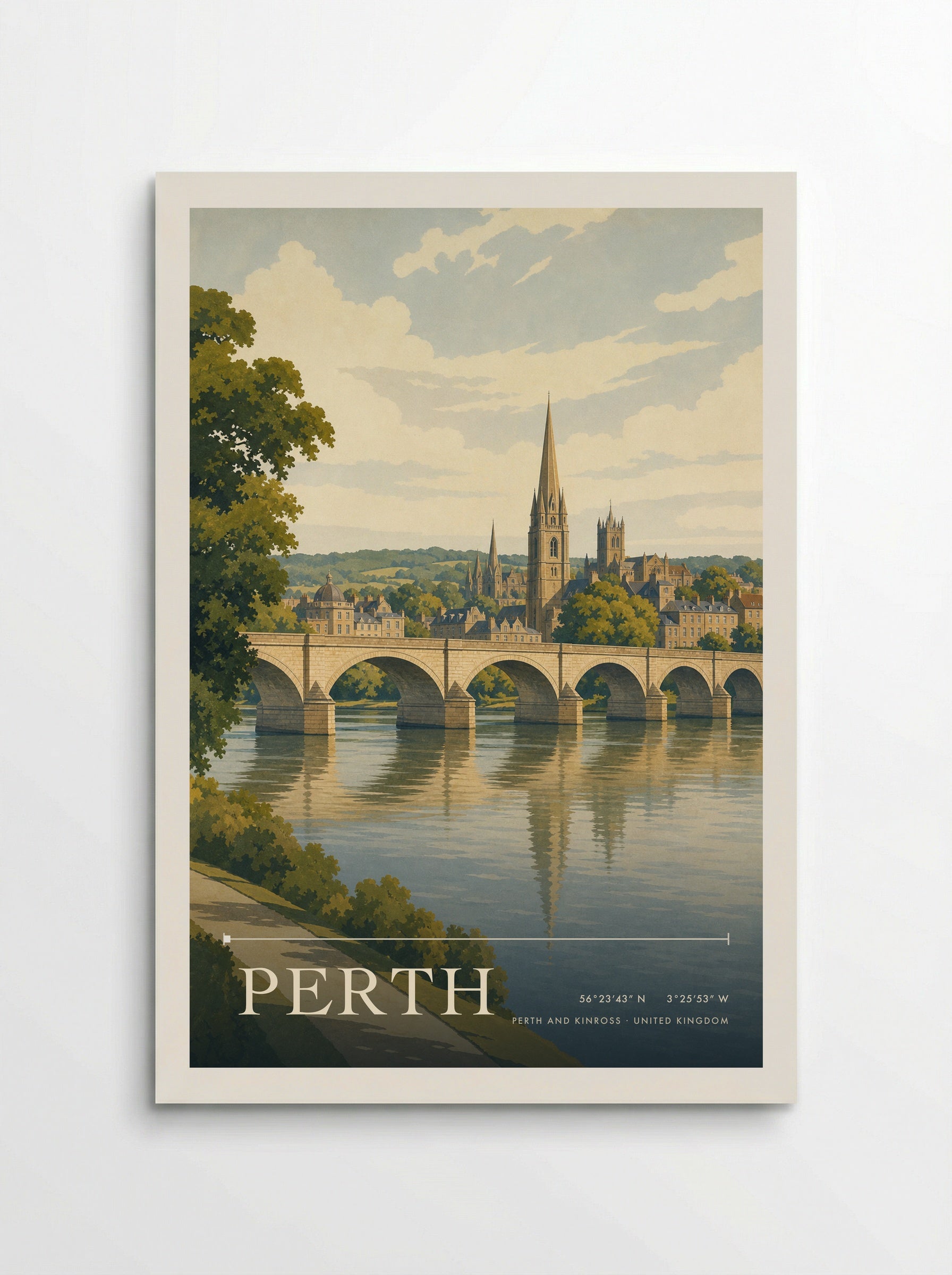 Perth Perth and Kinross United Kingdom Travel Poster - Poster