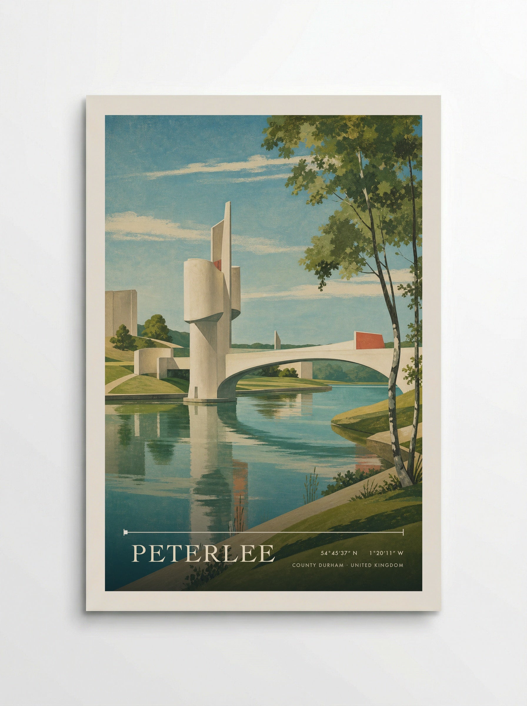 Peterlee County Durham United Kingdom Travel Poster - Poster