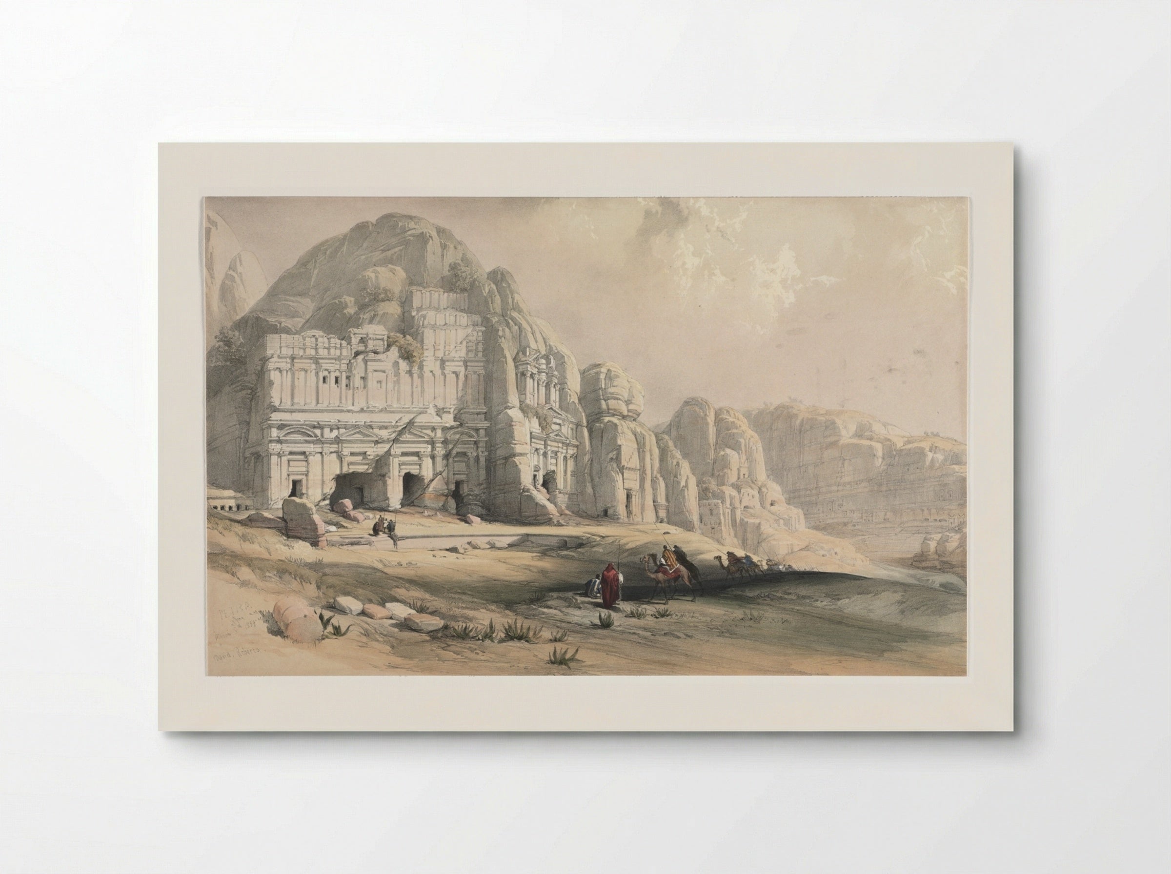 Petra, Eastern End of the Valley - David Roberts - Poster