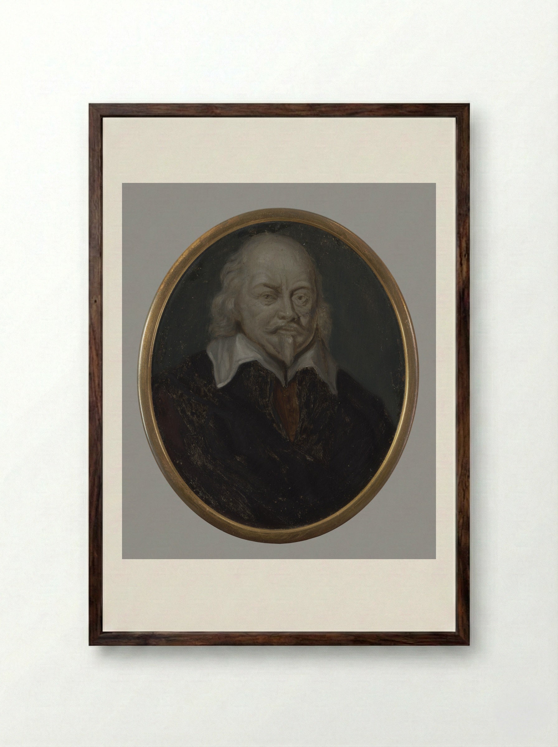 Petrus Scriverius (1576-1660) - Arnoud van Halen - Framed Print Dark Wood