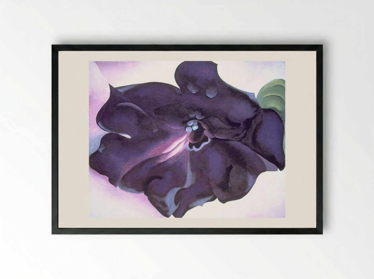 Petunia - Georgia O'Keeffe - Framed Print Black