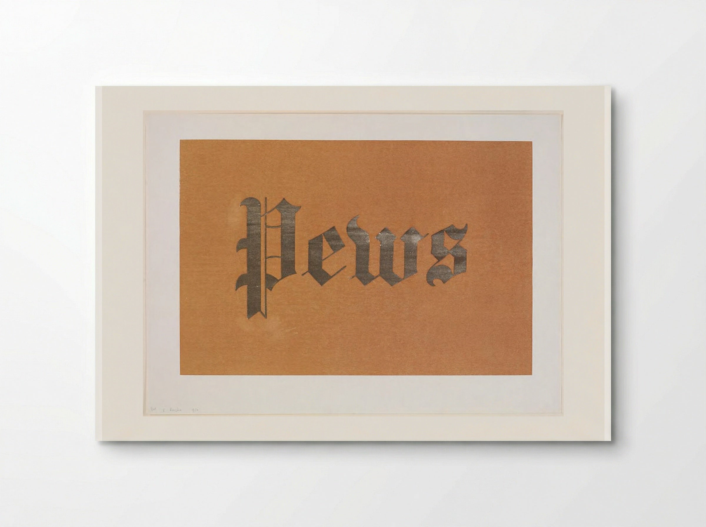Pews - Edward Ruscha - Poster