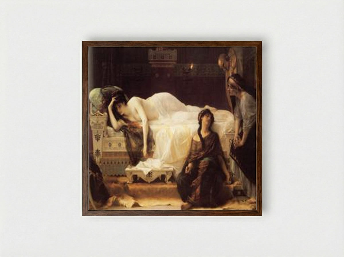 Phèdre - Alexandre Cabanel - Framed Print Dark Wood