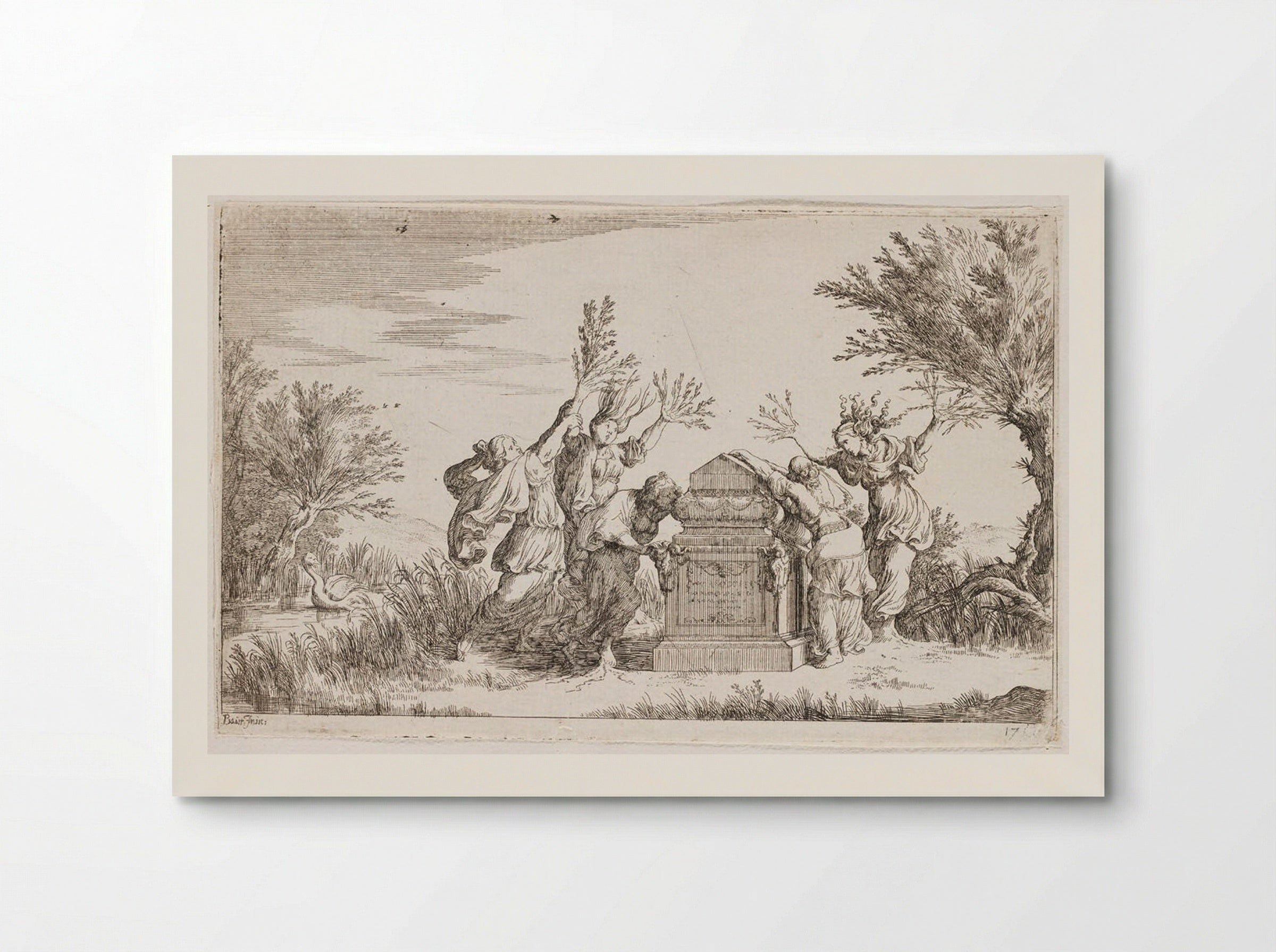 Phaethusa and Lampetie, the Sisters of Phaeton, Turn into Trees - Johann Wilhelm Baur - Poster