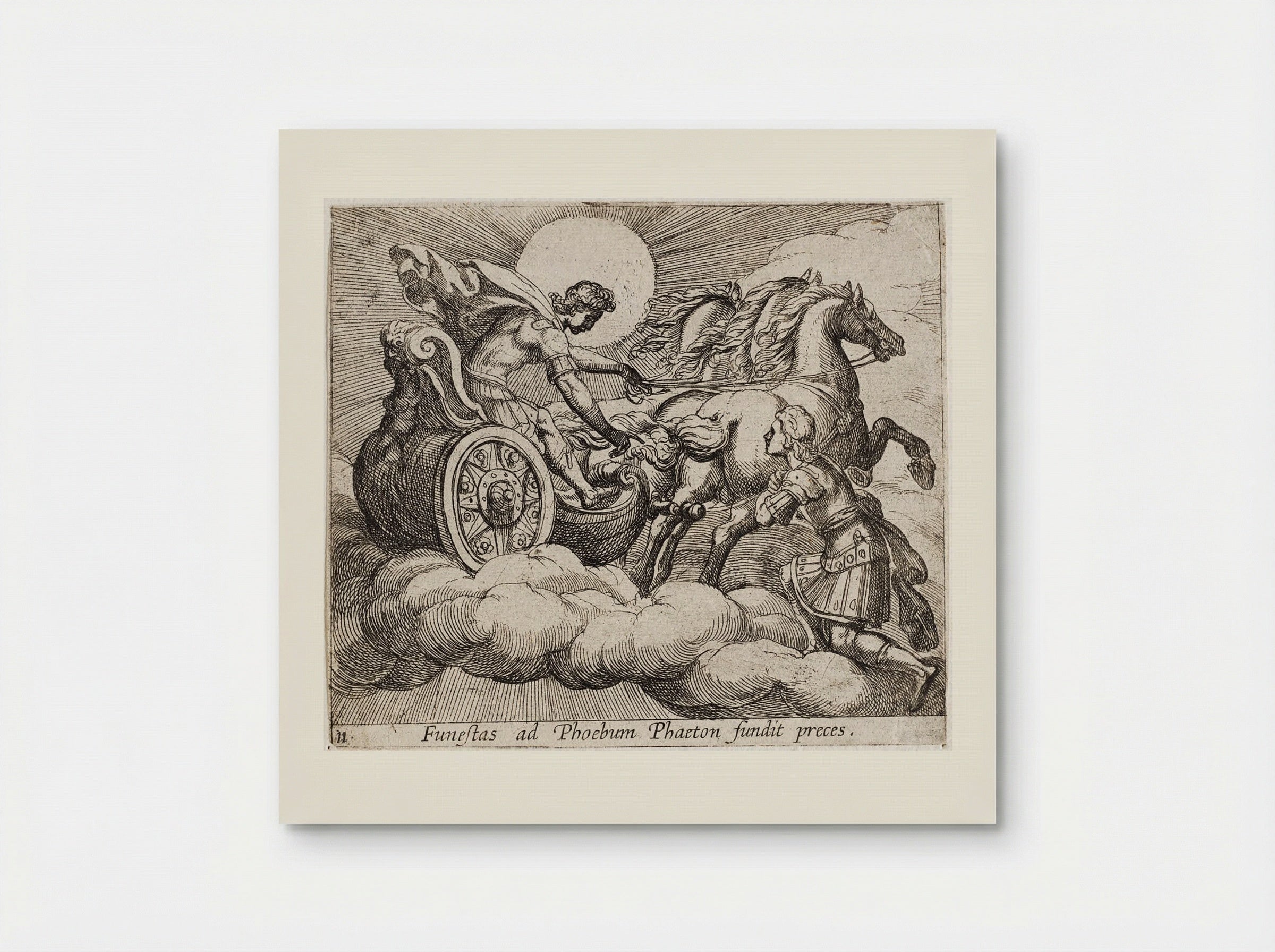 Phaeton before Apollo - Antonio Tempesta - Poster