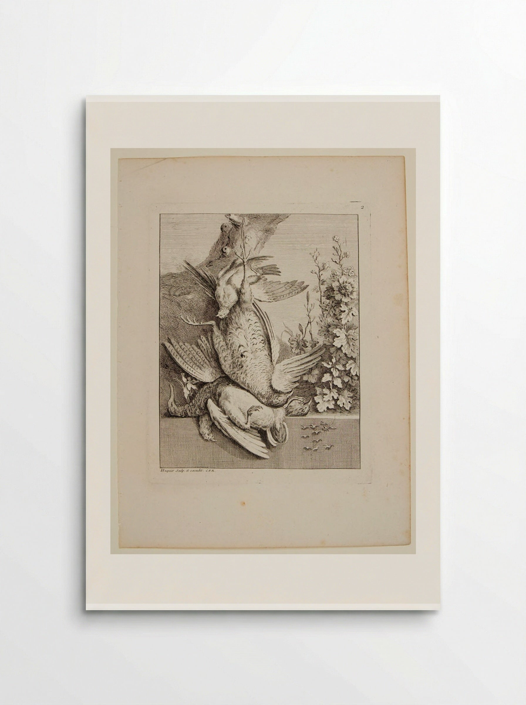 Pheasant, Duck and Three Quails - Gabriel Huquier - Poster