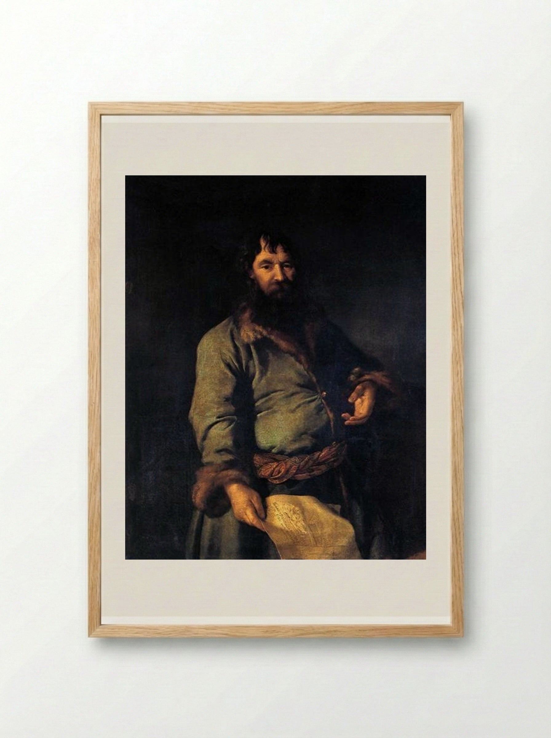 Philanthropic Giver (Portrait of N. A. Sezemov) - Dmitry Levitzky - Framed Print Wood