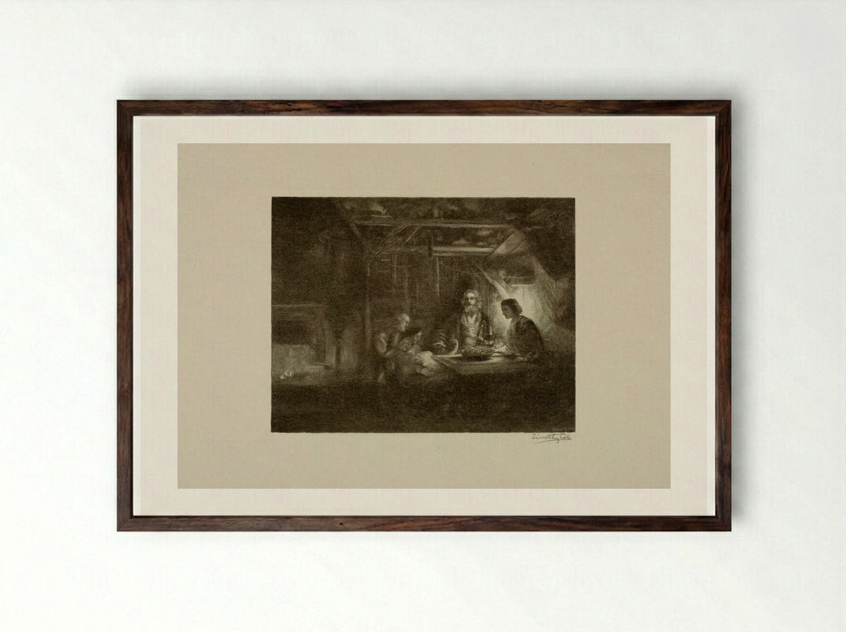Philemon and Baucis - Timothy Cole - Framed Print Dark Wood