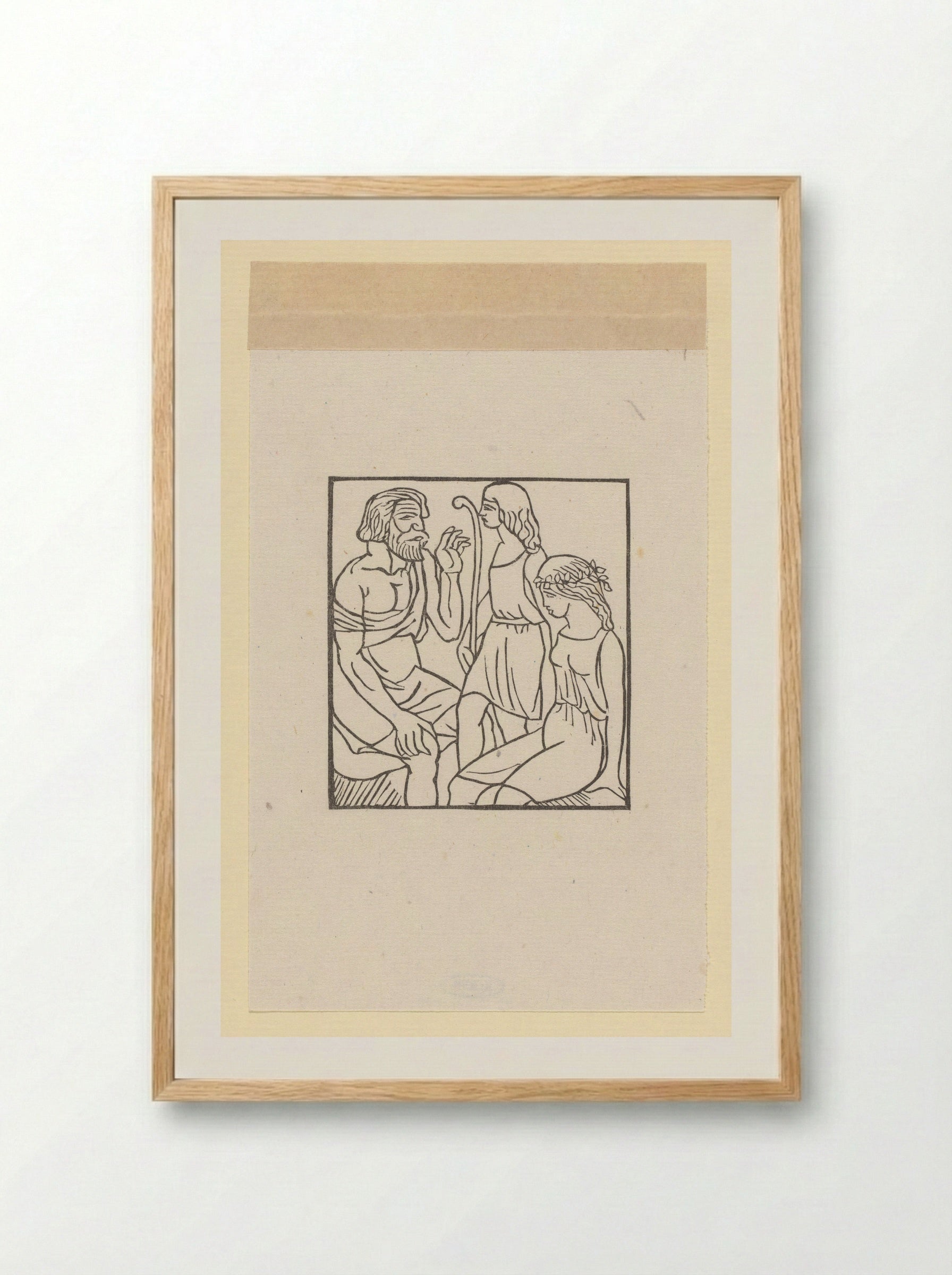 Philetas Addressing Daphnis and Chloe - Aristide Maillol - Framed Print Wood