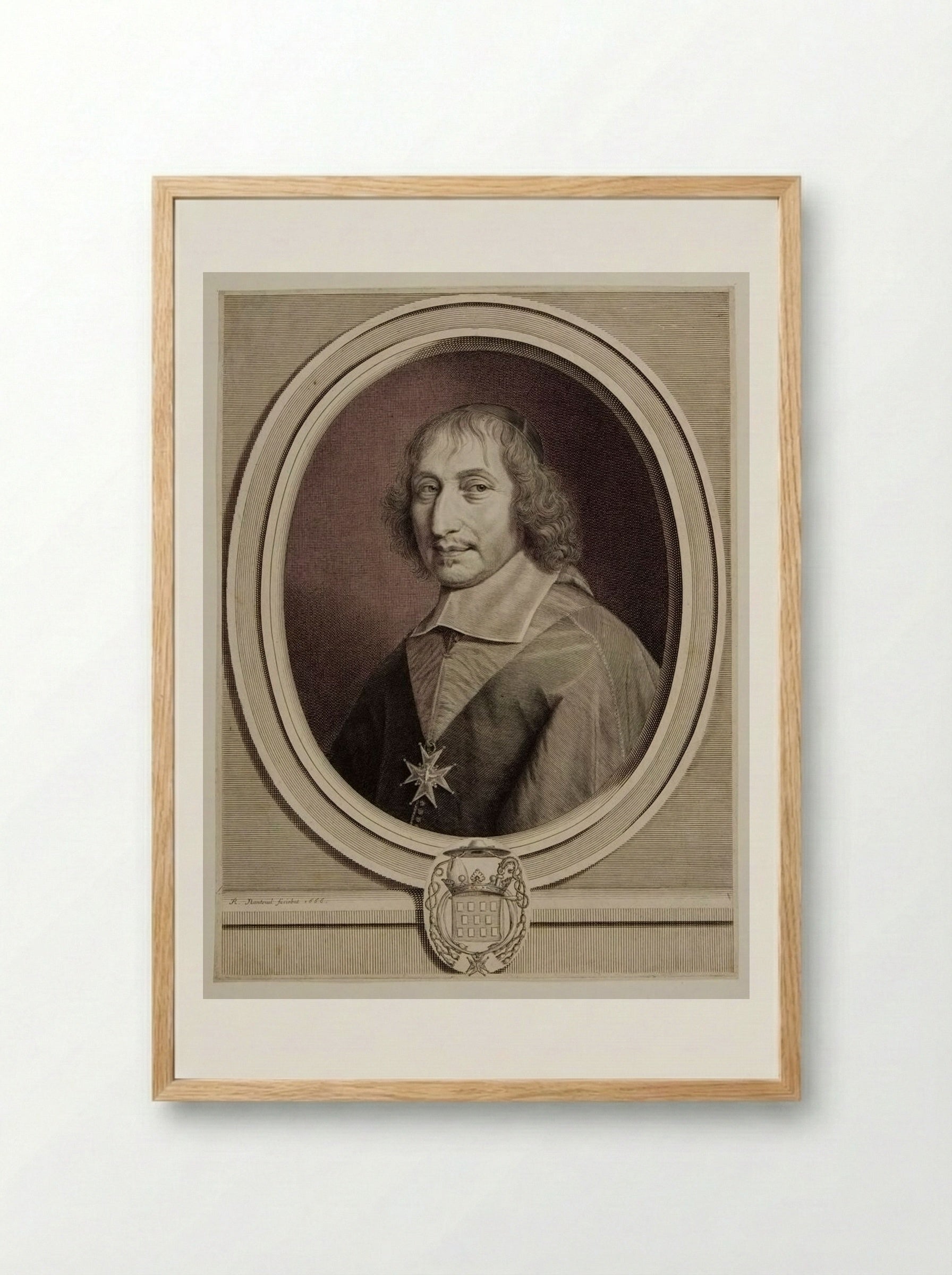 Philibert-Emmanuel de Beaumanoir - Robert Nanteuil - Framed Print Wood