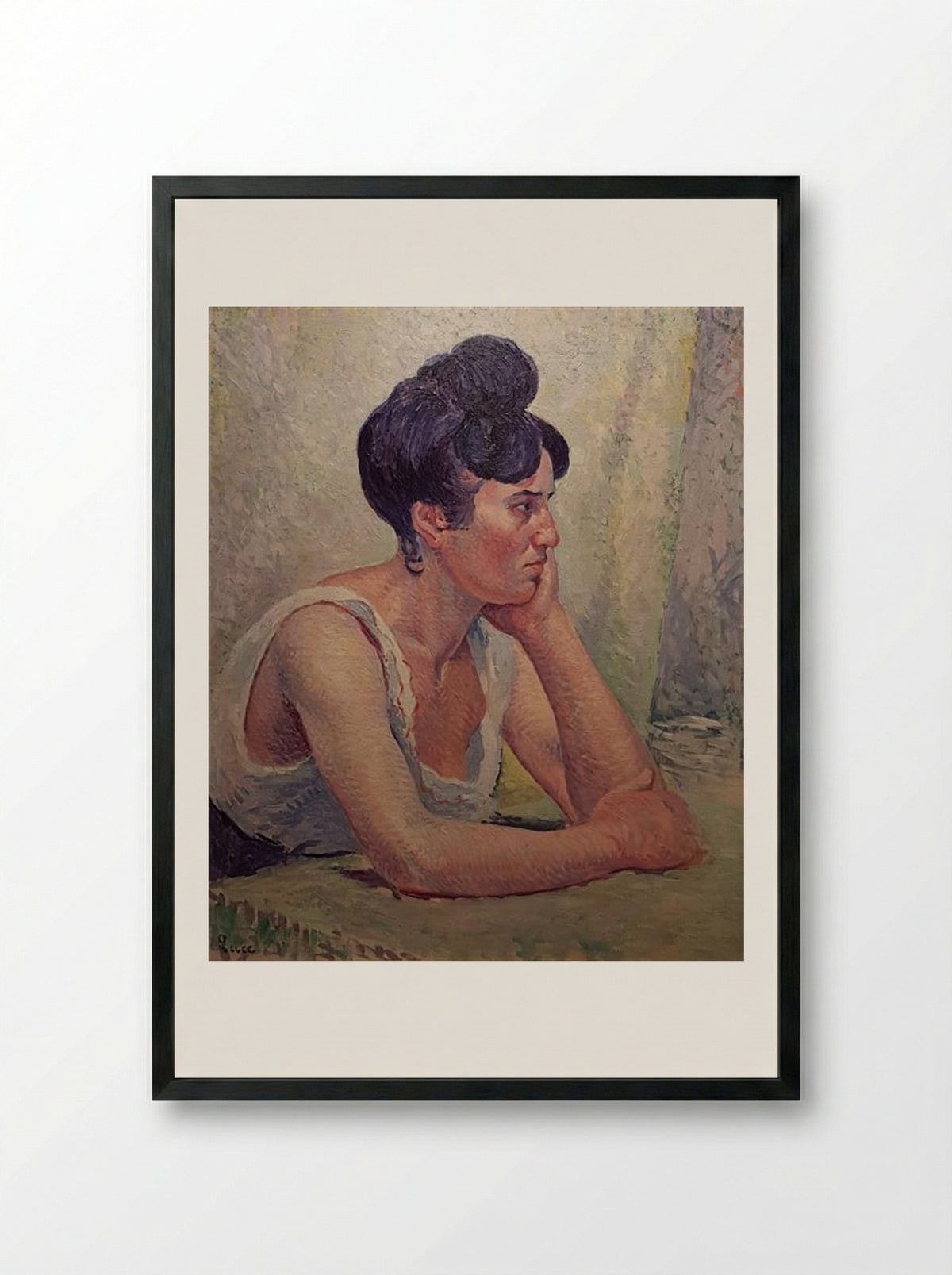 Philiberte Givort - Maximilien Luce - Framed Print Black