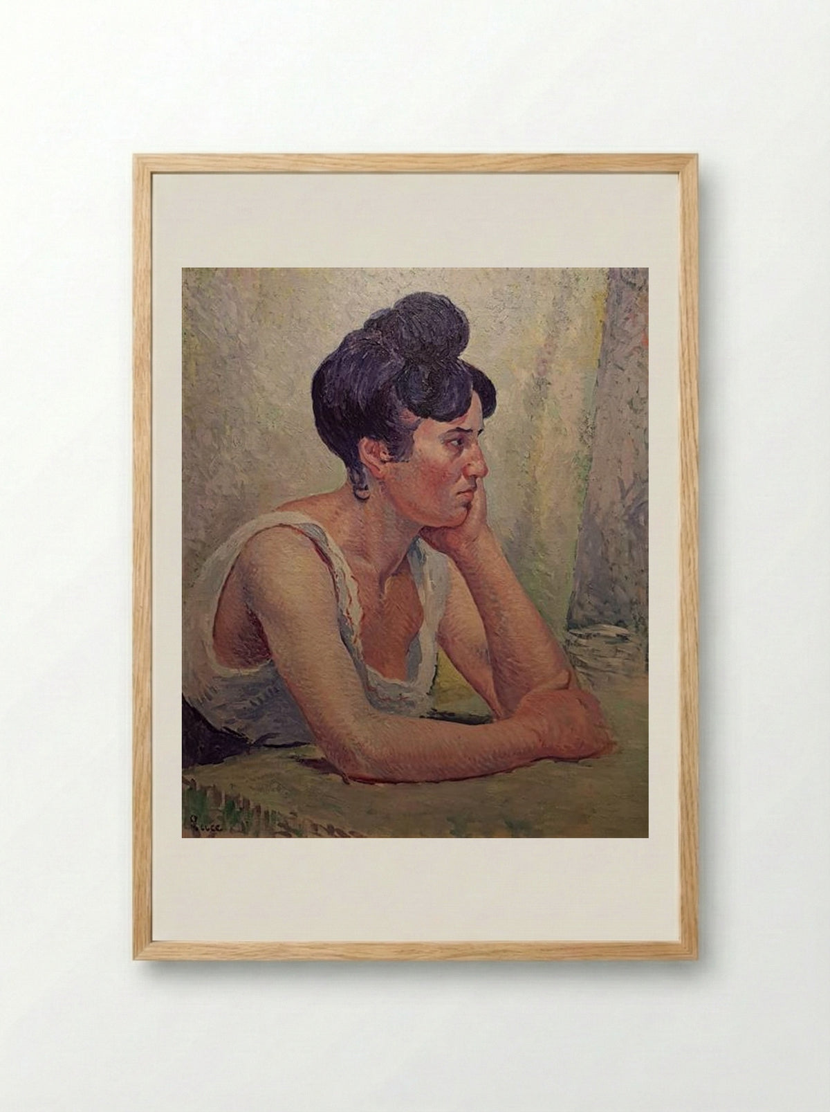 Philiberte Givort - Maximilien Luce - Framed Print Wood