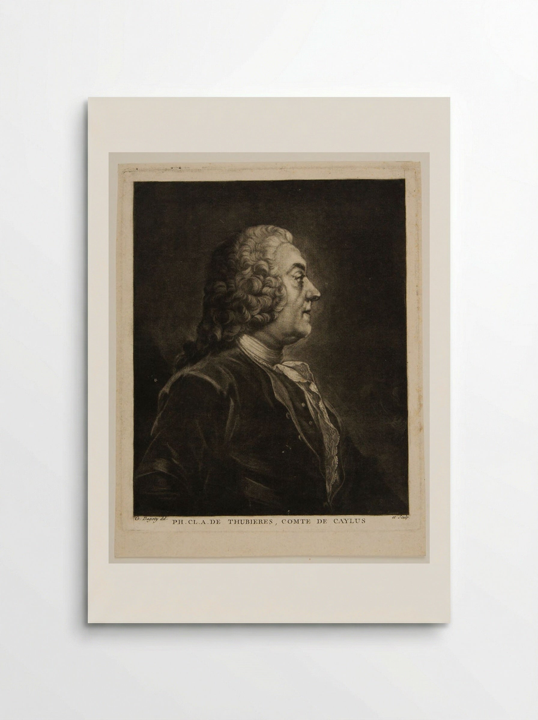 Philip Claude A. de Thubières, Comte de Caylus - Édouard Gautier d'Agoty - Poster