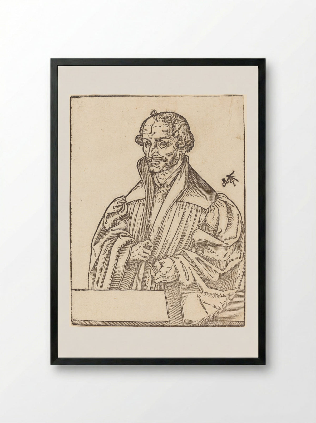 Philip Melanchthon - Lucas Cranach the Younger - Framed Print Black