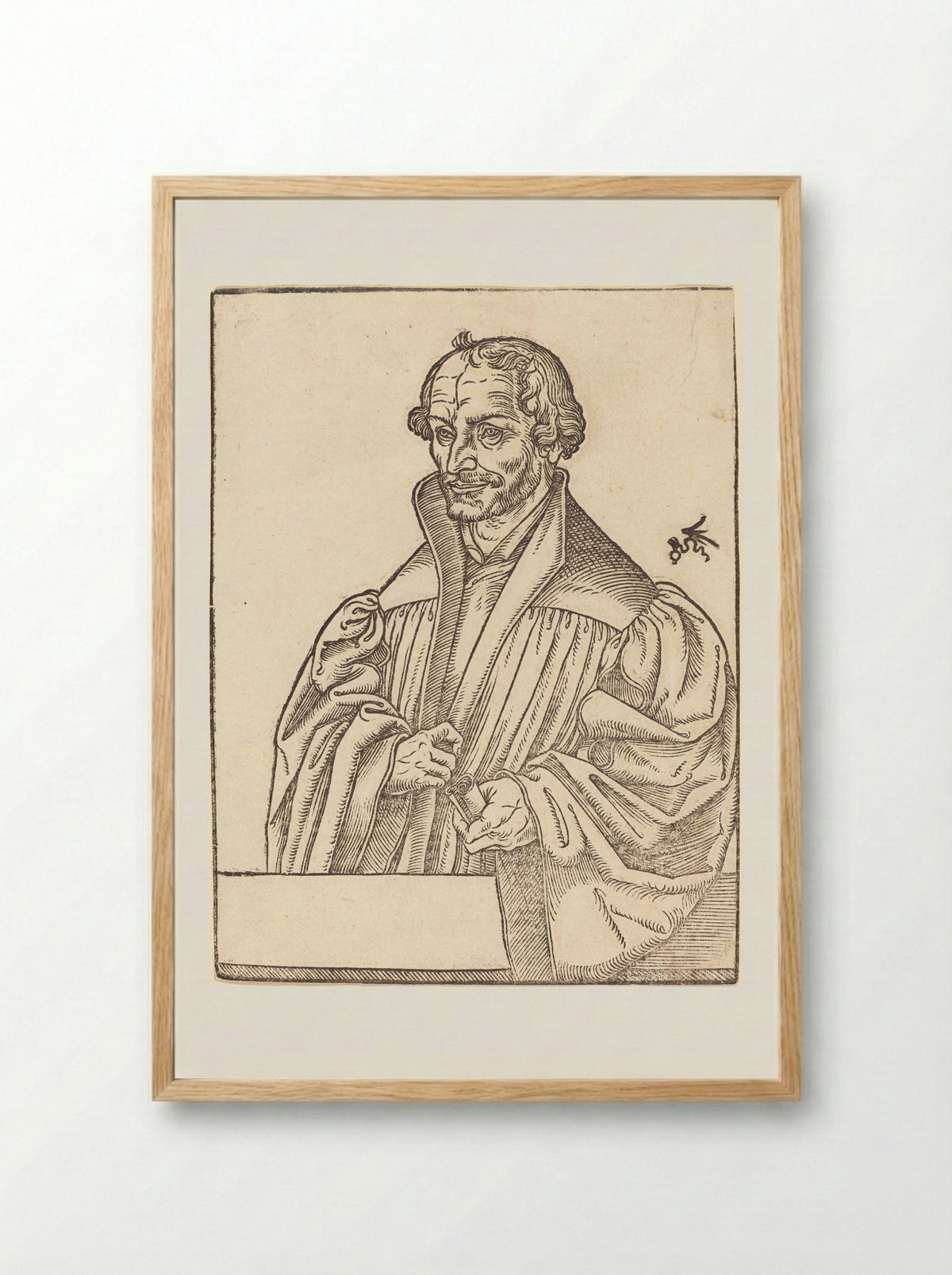 Philip Melanchthon - Lucas Cranach the Younger - Framed Print Wood