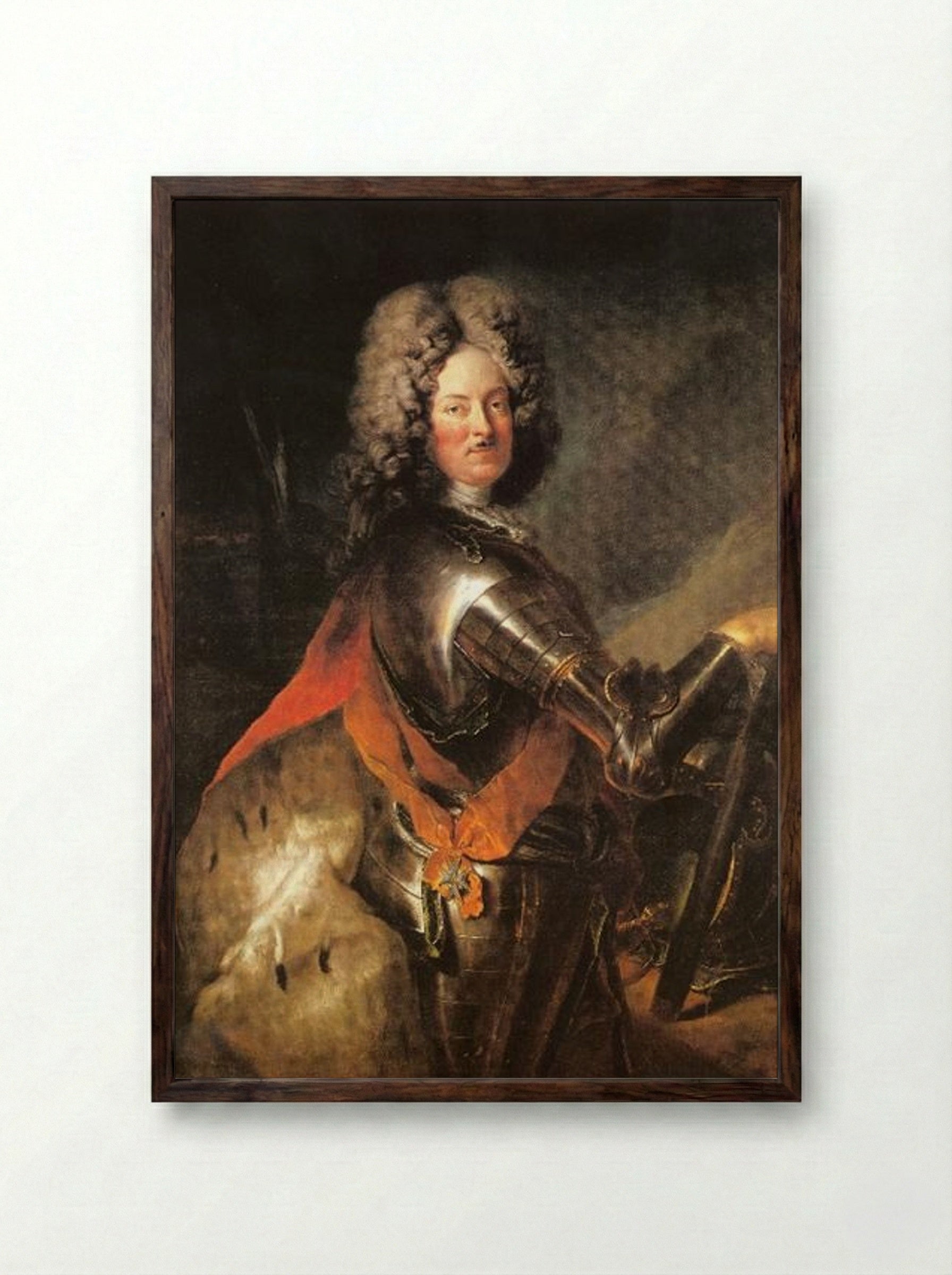 Philipp Wilhelm of Brandenburg-Schwedt - Antoine Pesne - Framed Print Dark Wood