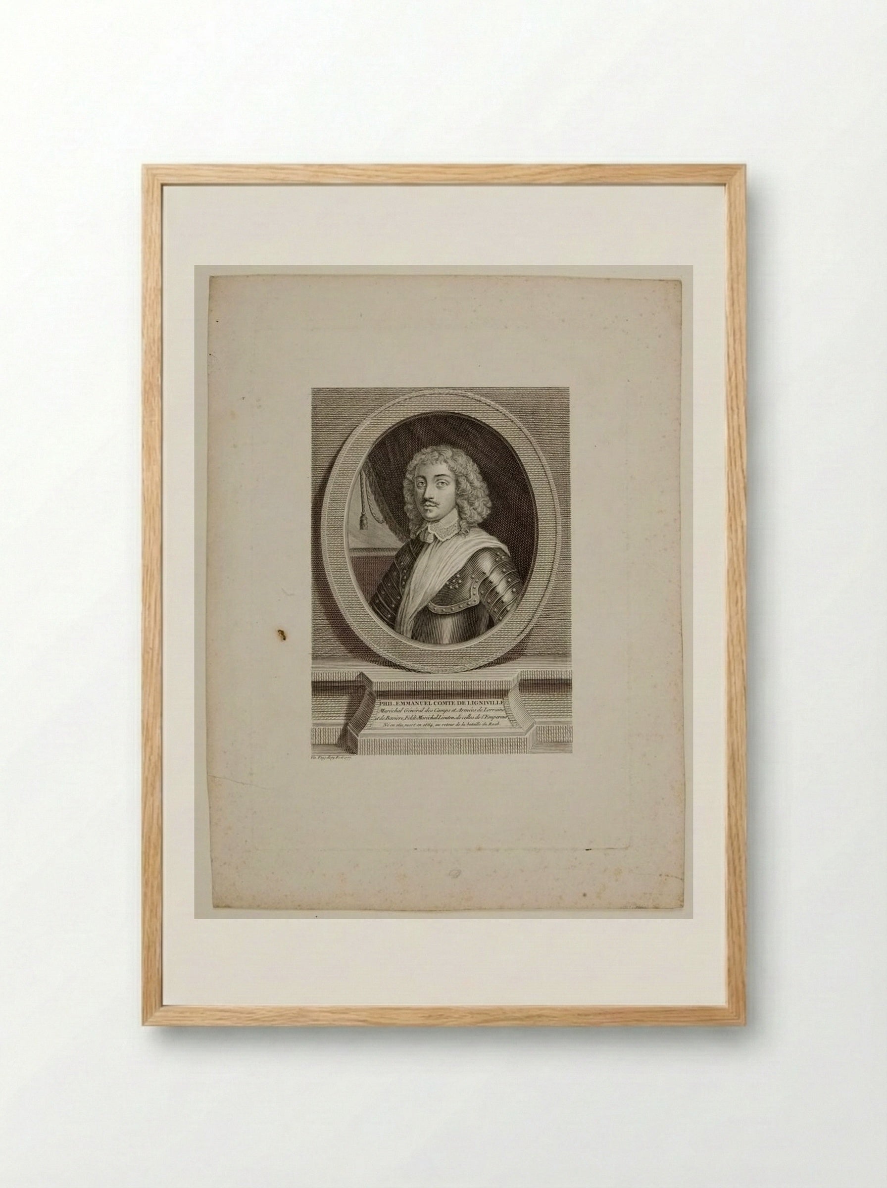 Philippe Emmanuel, comte de Ligniville - Vincenzo Vangelisti - Framed Print Wood