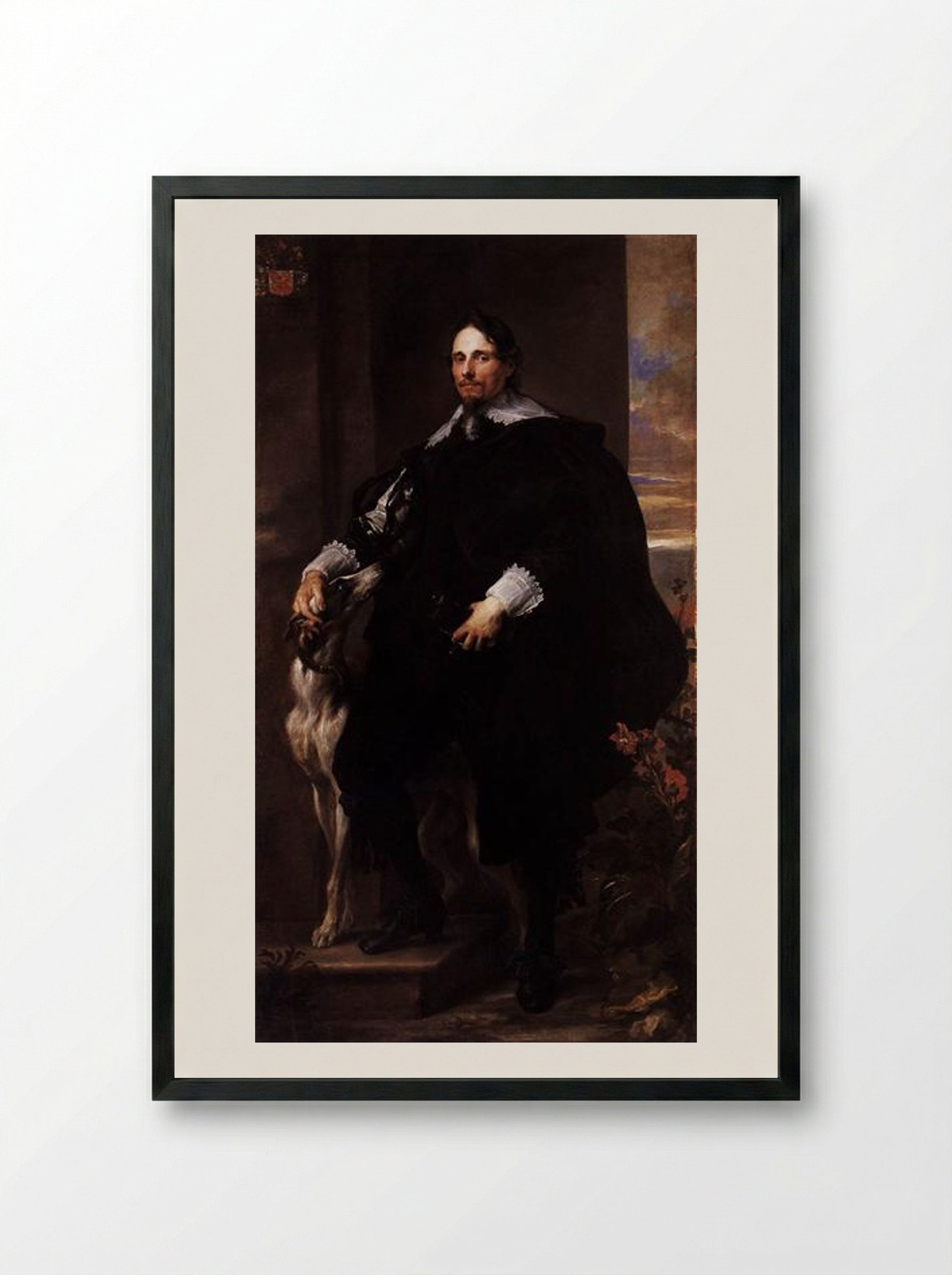 Philippe Le Roy - Anthony van Dyck - Framed Print Black