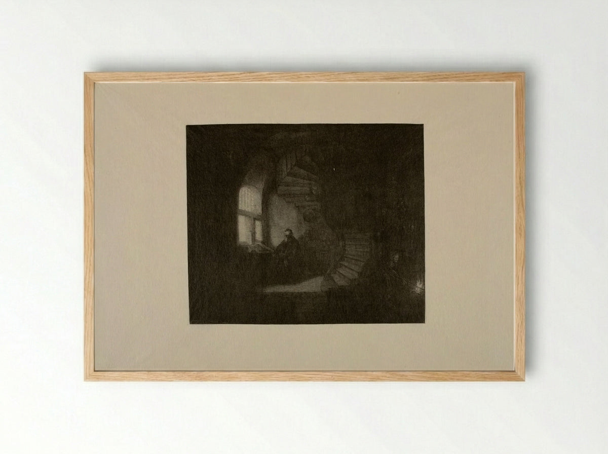 Philosopher in Meditation - Timothy Cole - Framed Print Wood