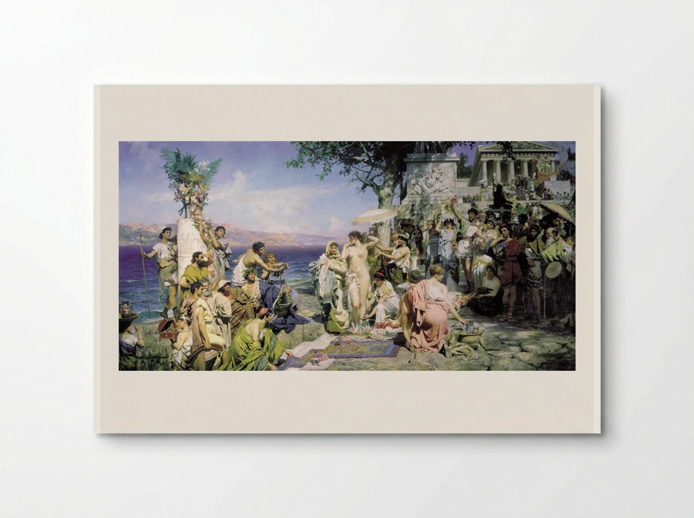 Phryne at the Poseidonia in Eleusis - Henryk Siemiradzki - Poster