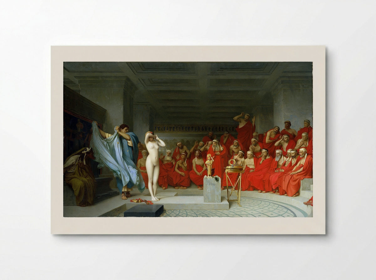 Phryne before the Areopagus - Jean-Leon Gerome - Poster