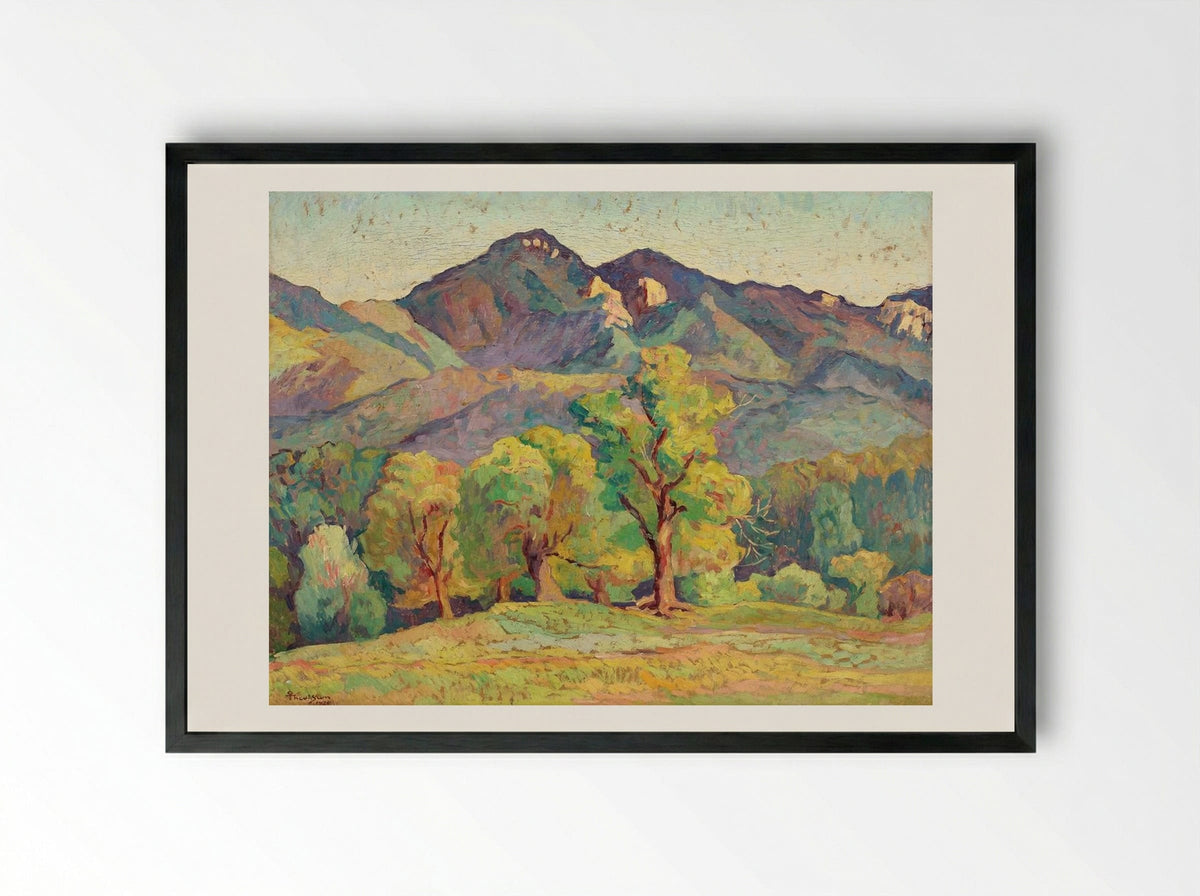 Piatra Craiului - Ion Theodorescu-Sion - Framed Print Black