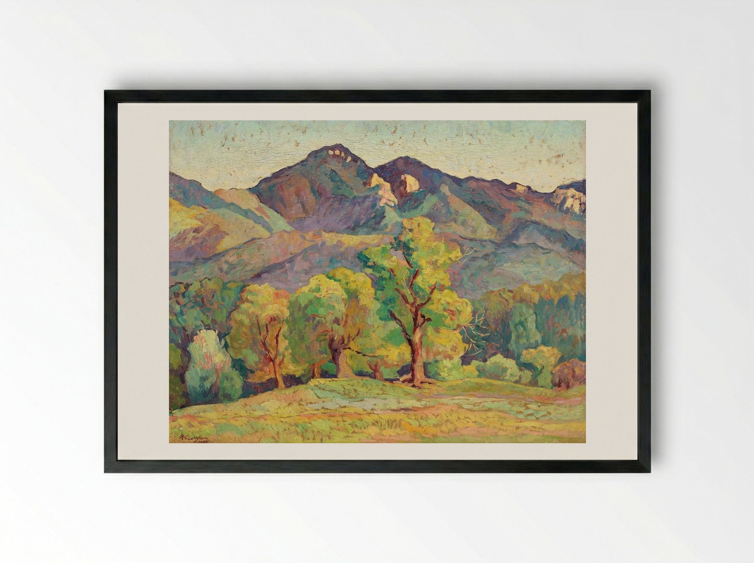 Piatra Craiului - Ion Theodorescu-Sion - Framed Print Black