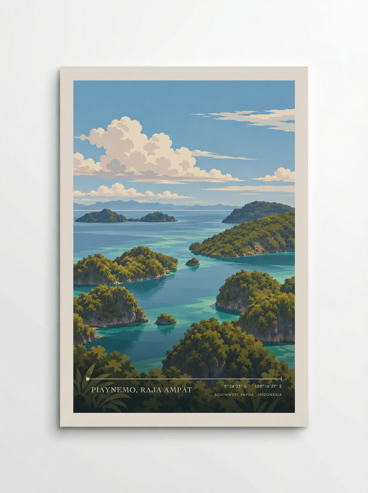 Piaynemo, Raja Ampat, Southwest Papua | Travel Poster - Poster