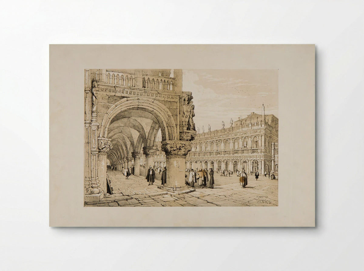Piazzetta, Venice - Samuel Prout - Poster