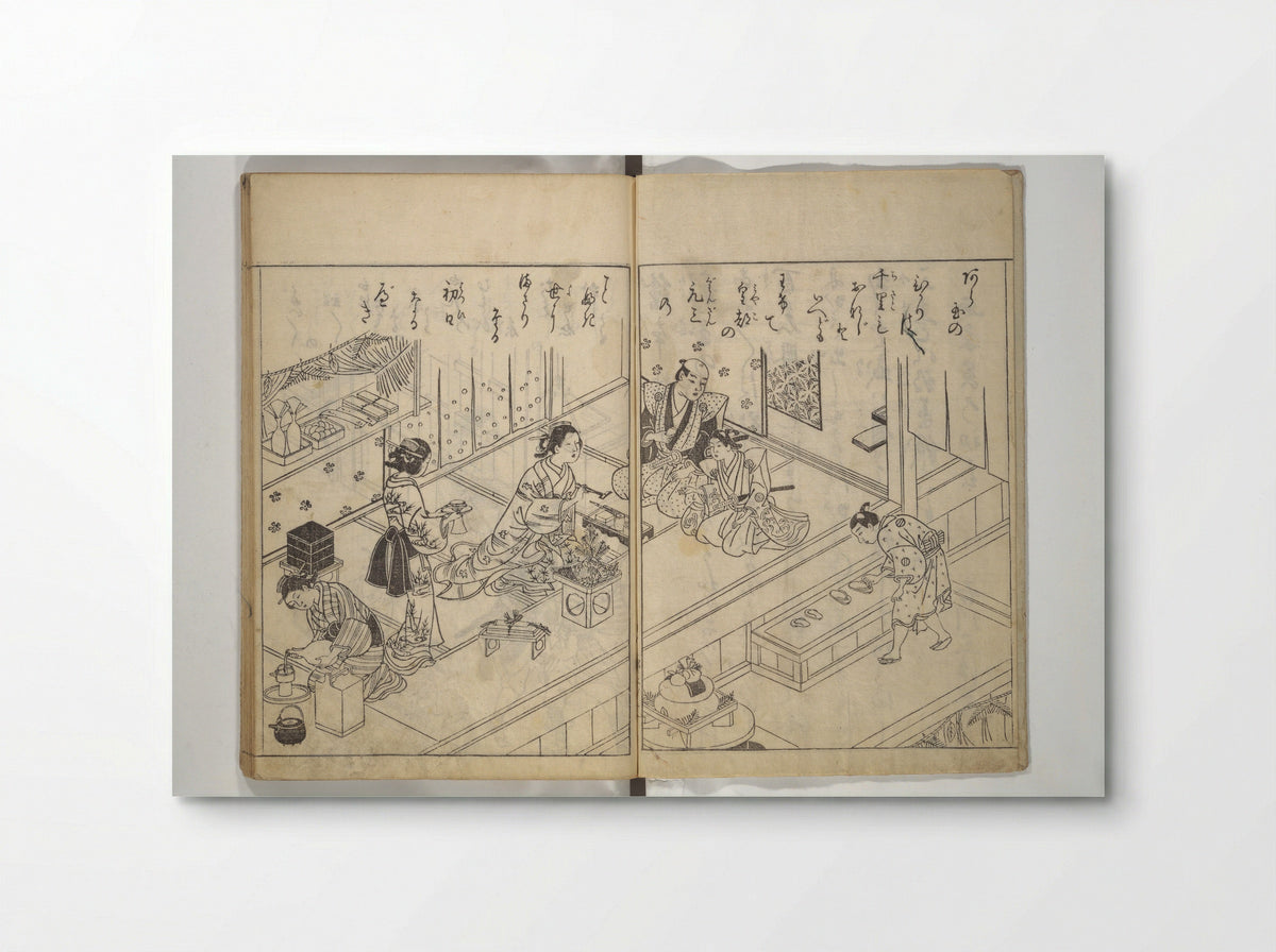 Picture Book of Life in the Capital - Nishikawa Sukenobu - Poster