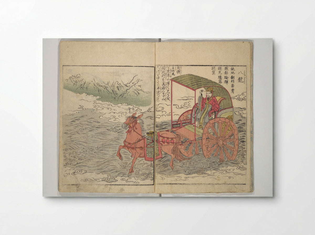 Picture Book of the Foot and Peak of the Mountain - Kitao Shigemasa - Poster