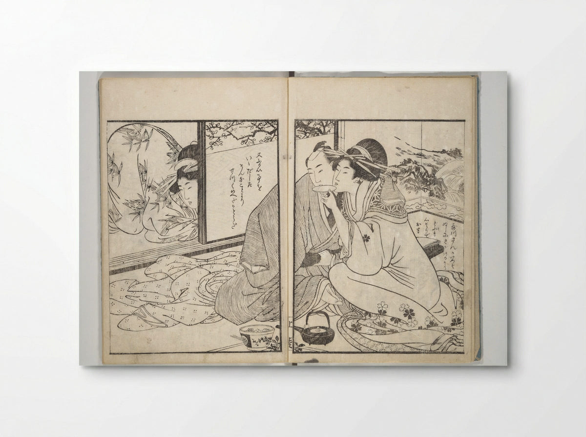 Picture Book of the Hitachi Obi (Enpon futahashira) - Kitagawa Utamaro - Poster