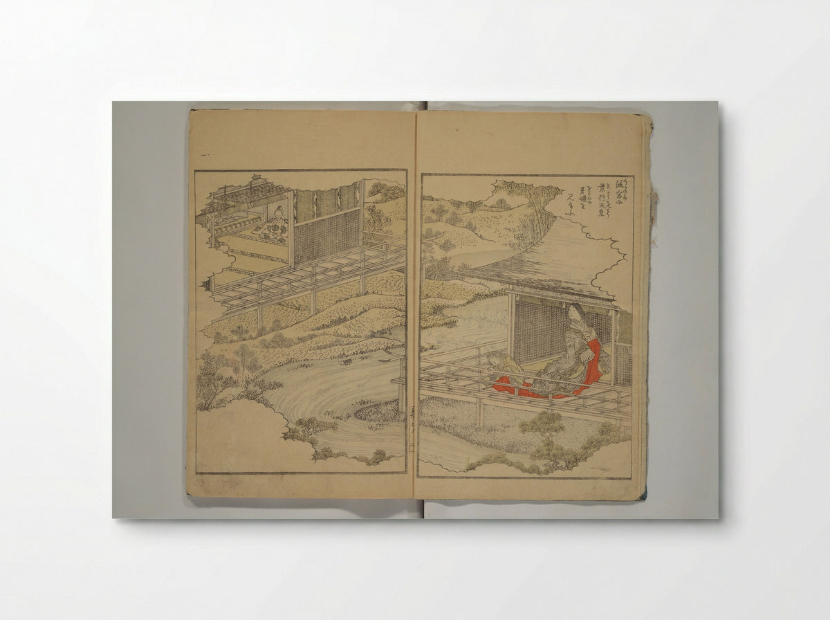 Picture Book of the Wisteria Trousers (Ehon fujibakama) - Yanagawa Shigenobu - Poster