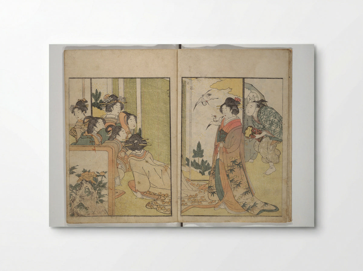 Picture Book on Flowers of the Four Seasons - Kitagawa Utamaro - Poster