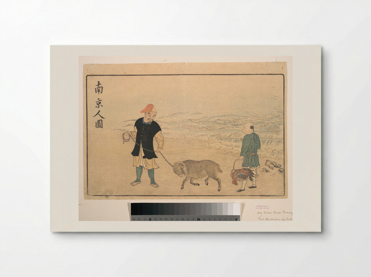Picture of a Man of Nankin - Kuwagata Keisai - Poster