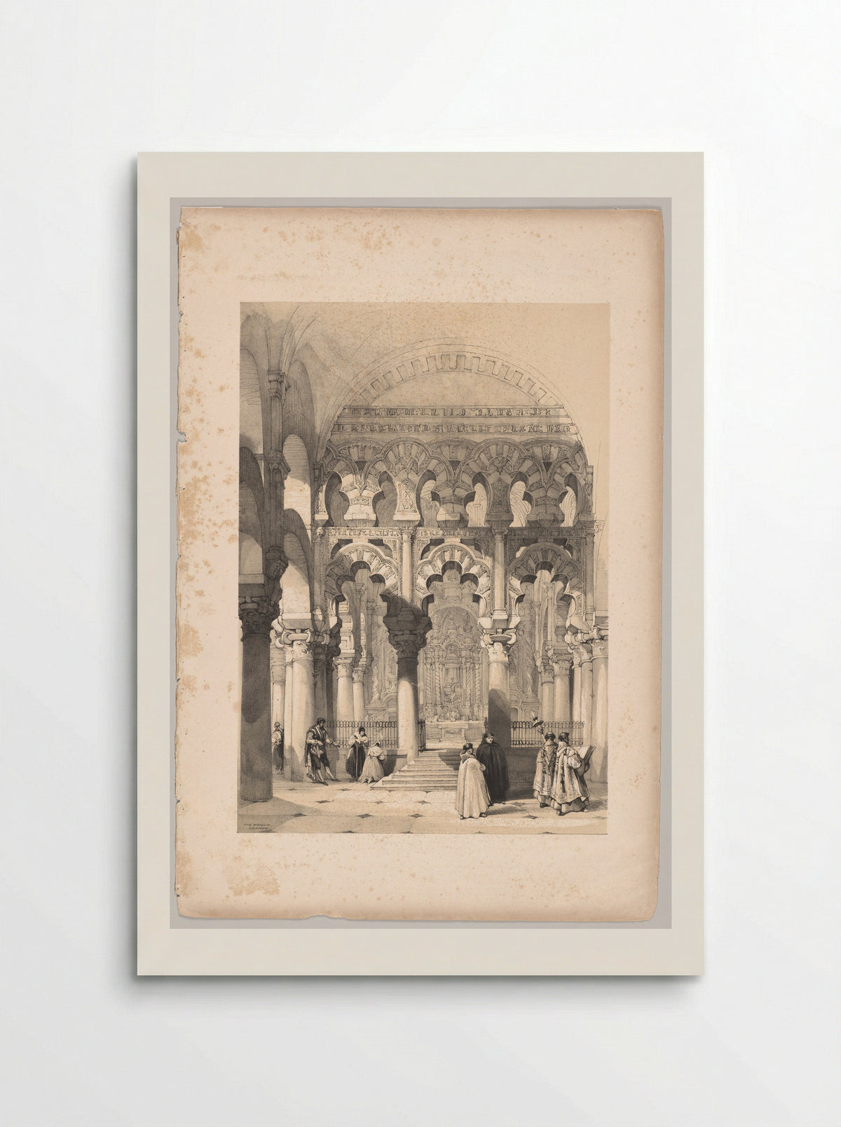 Picturesque Sketches in Spain: The Mosque, Cordova - Thomas Shotter Boys - Poster