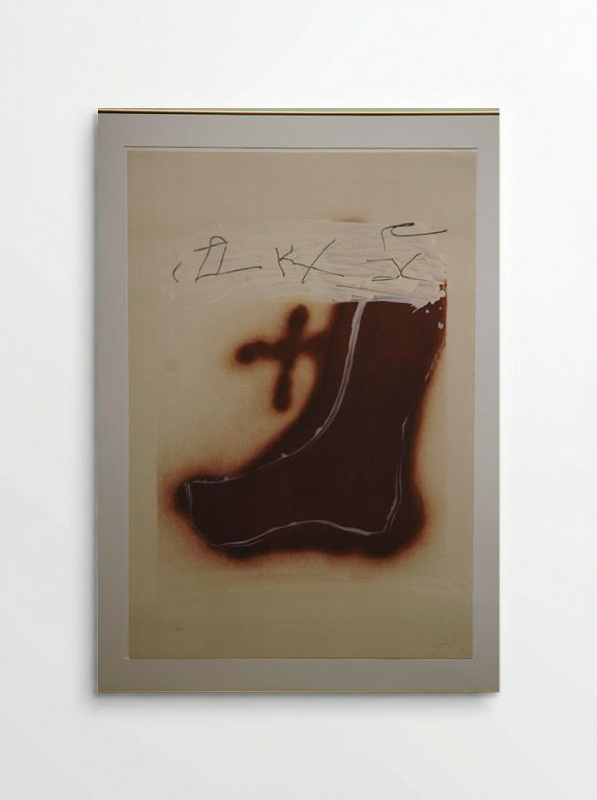Pied marron - Antoni Tàpies - Poster