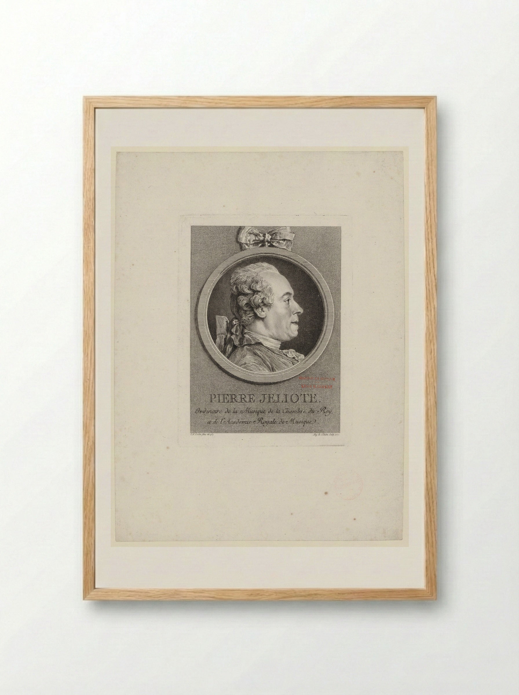 Pierre Jeliote - Augustin de Saint-Aubin - Framed Print Wood