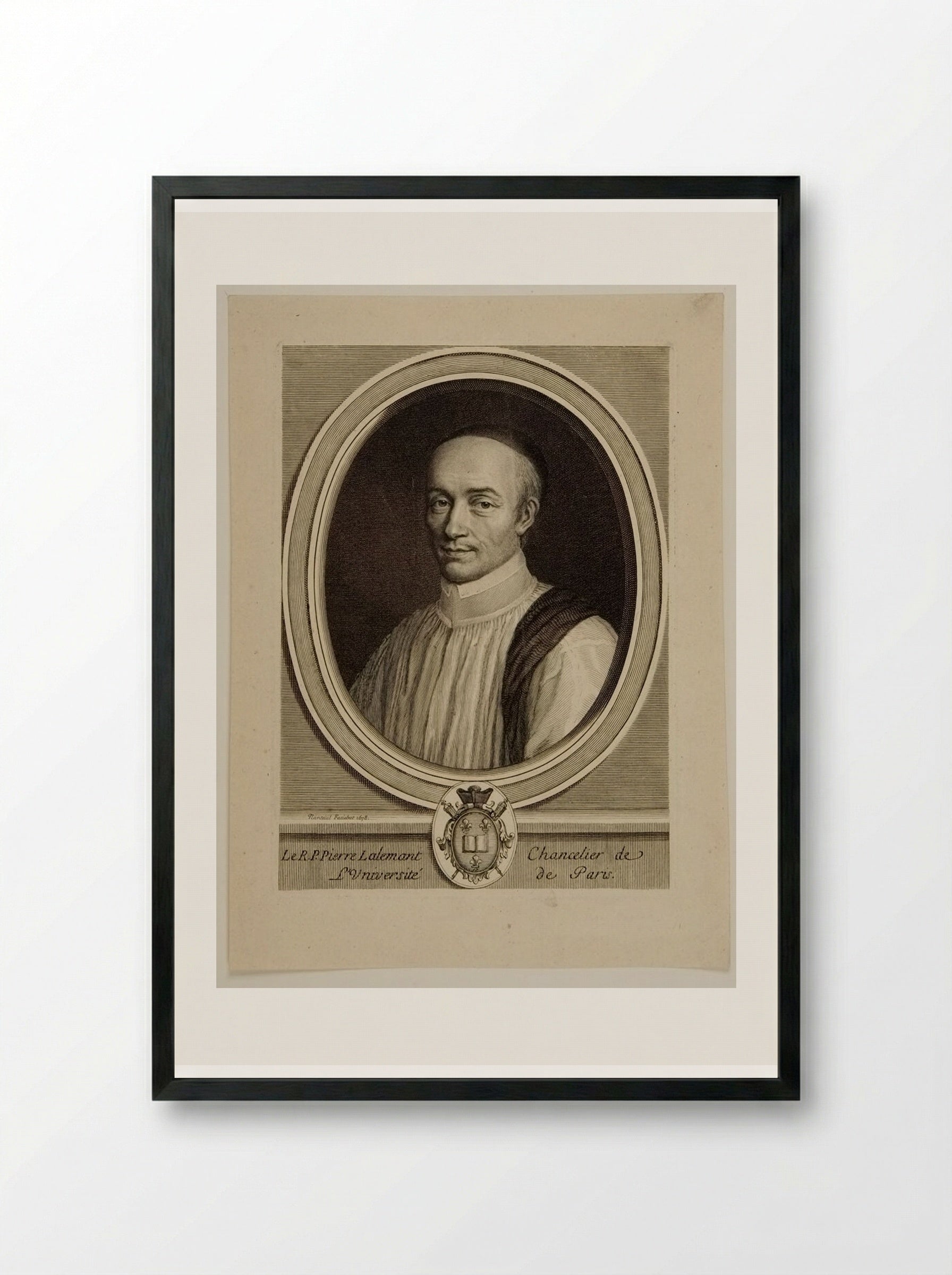 Pierre Lallemant - Robert Nanteuil - Framed Print Black