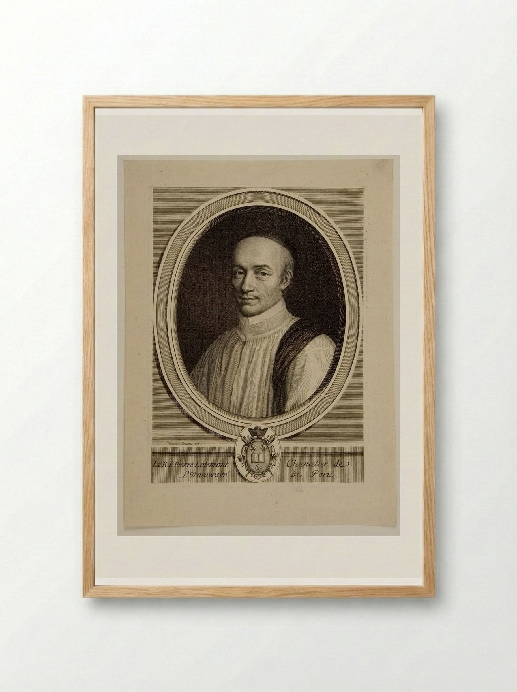 Pierre Lallemant - Robert Nanteuil - Framed Print Wood