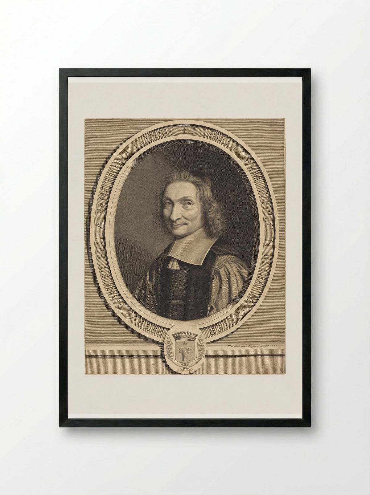 Pierre Poncet - Robert Nanteuil - Framed Print Black