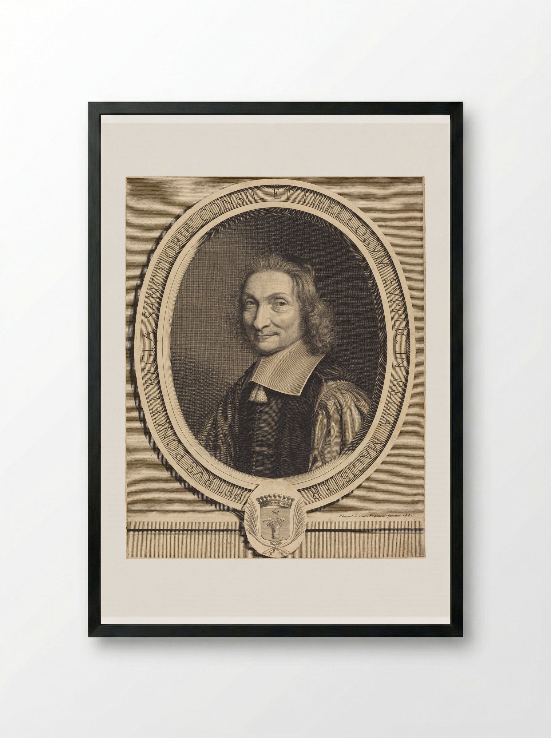 Pierre Poncet - Robert Nanteuil - Framed Print Black